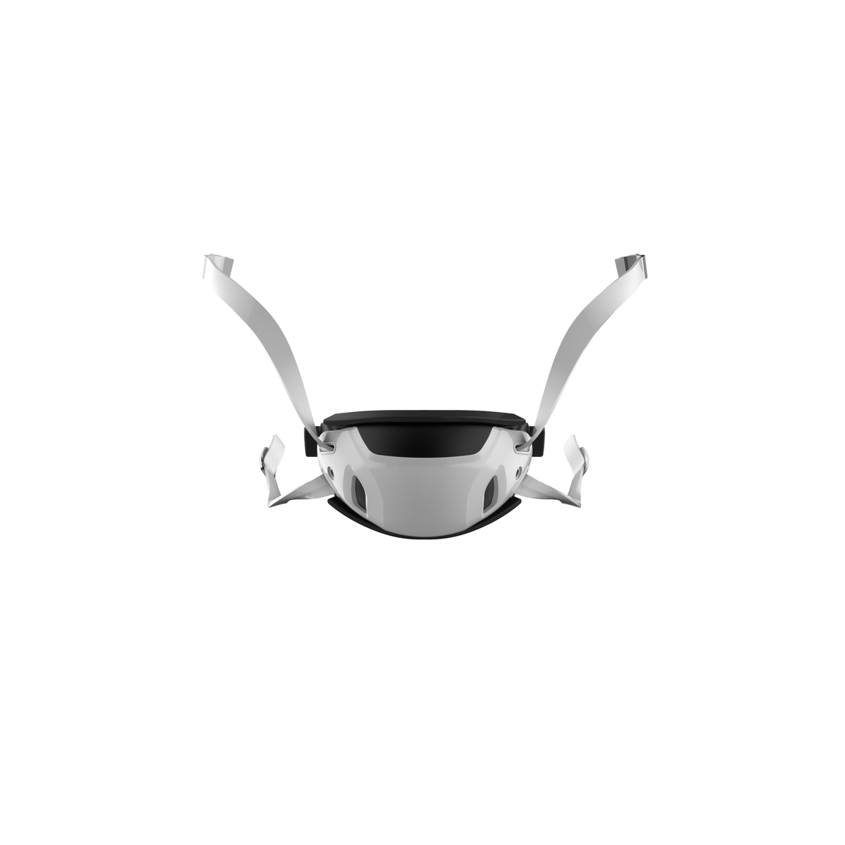 Schutt Fusion Elite hard cup football chinstrap in white