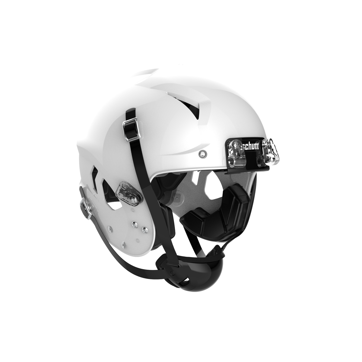 Schutt Vengeance Pro LTD II football helmet in gloss white without facemask