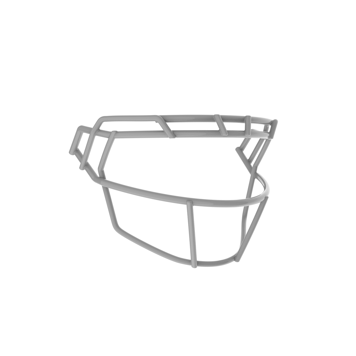 Schutt F7X-ROPO-SW gray football facemask with single wire brow and open lower bar design