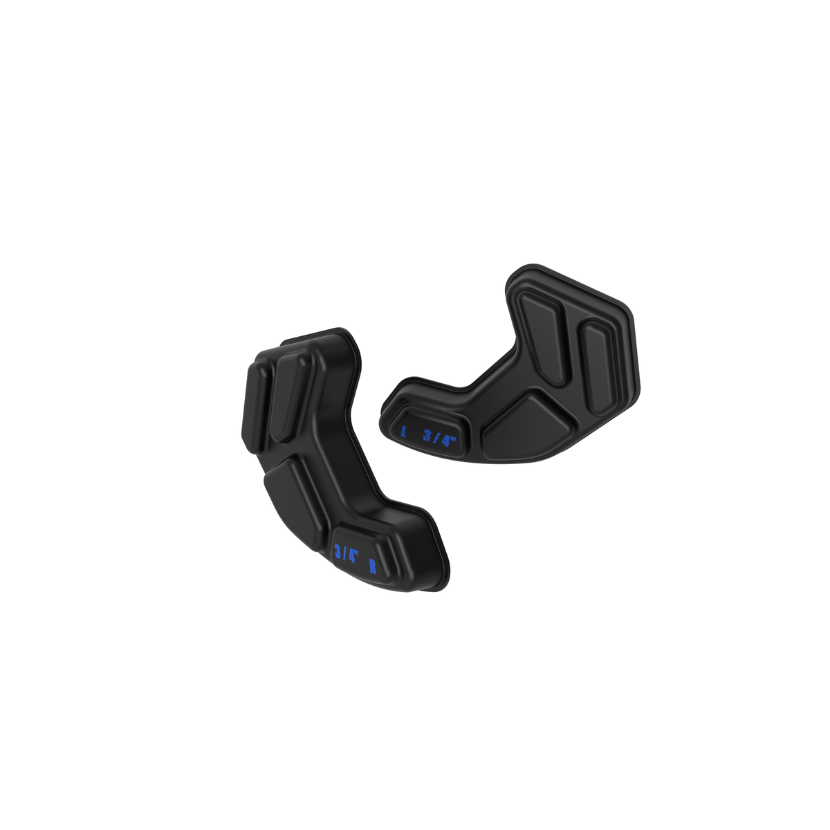 Schutt HSS football helmet jaw pads pair in black for varsity helmets