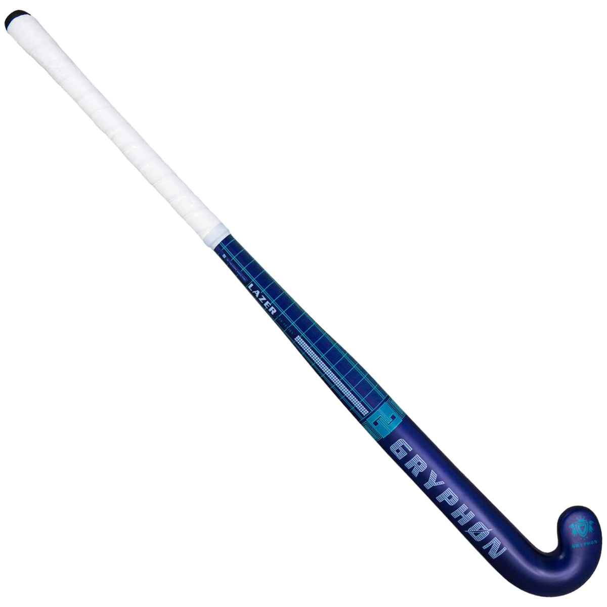 Gryphon Lazer field hockey stick with smooth finish and curved head design