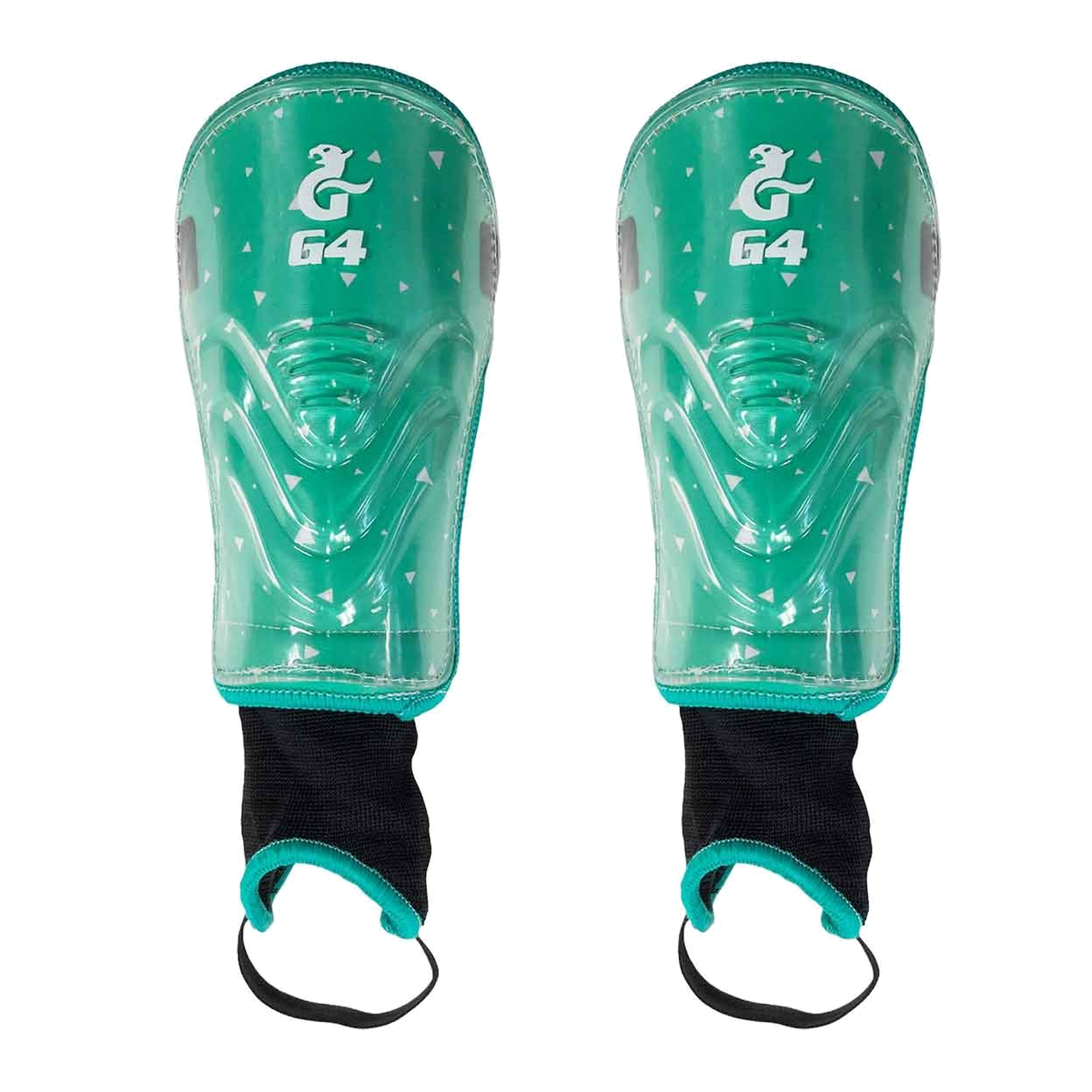 Gryphon Mini G4 field hockey shin guards with hard protective shell and ankle support for junior players