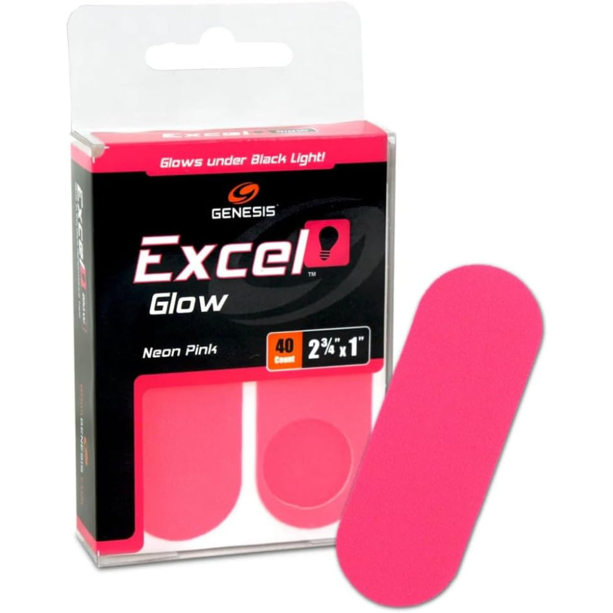 Genesis Bowling Excel Glow Performance Tape - 40 Pieces - multi-color - Great Call Athletics