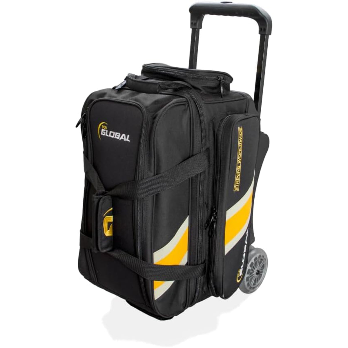 900-global-2-ball-black-gold-deluxe-roller-bowling-bag