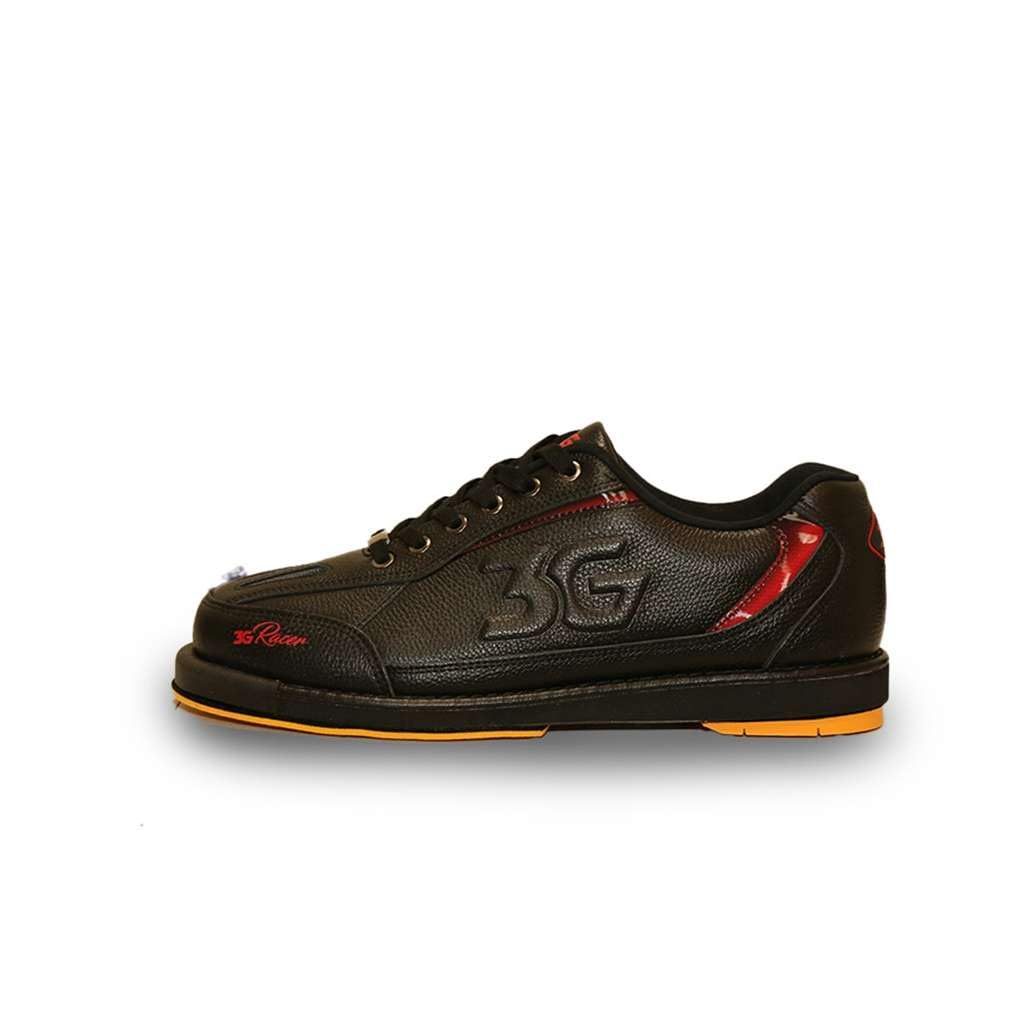 900 Global 3G Men's Racer Right Hand Bowling Shoes - Black/Redwhite/Holo - view 1