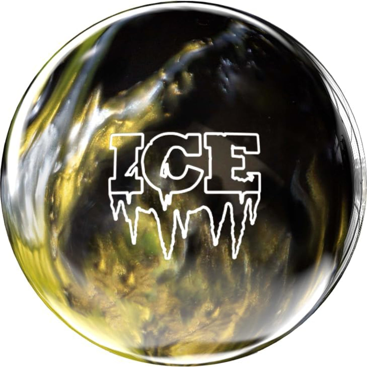 Storm ICE Black White Gold Bowling Ball Spare Performance