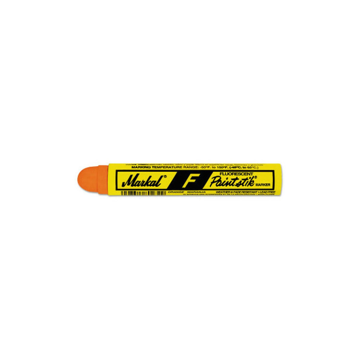 Markal 82834 Paintstik F Marker, Fluorescent Orange - view 1