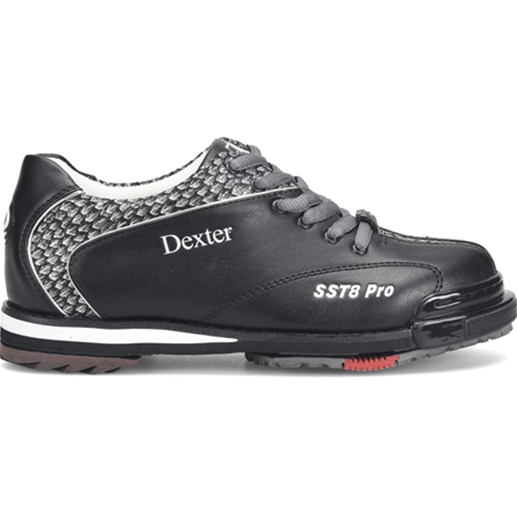 Dexter Mens SST 8 Pro Bowling Shoes - Black/Grey - Wide 8.0 - view 1