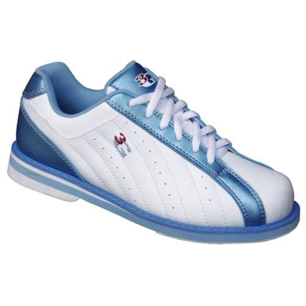 900 Global 3G Ladies Kicks Bowling Shoes - White/Blue - view 1