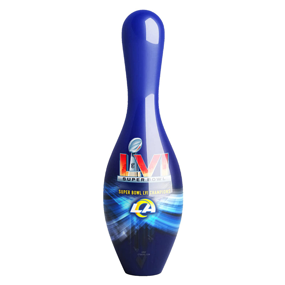 KR Strikeforce NFL UNDRILLED Los Angeles Rams Super Bowl LVI Champs Official Size Bowling Pin - view 1