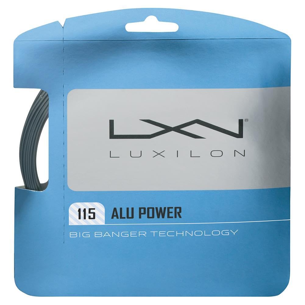 Luxilon ALU Power 115 Tennis String Set, 1.15mm 18 Gauge, Silver - view 1