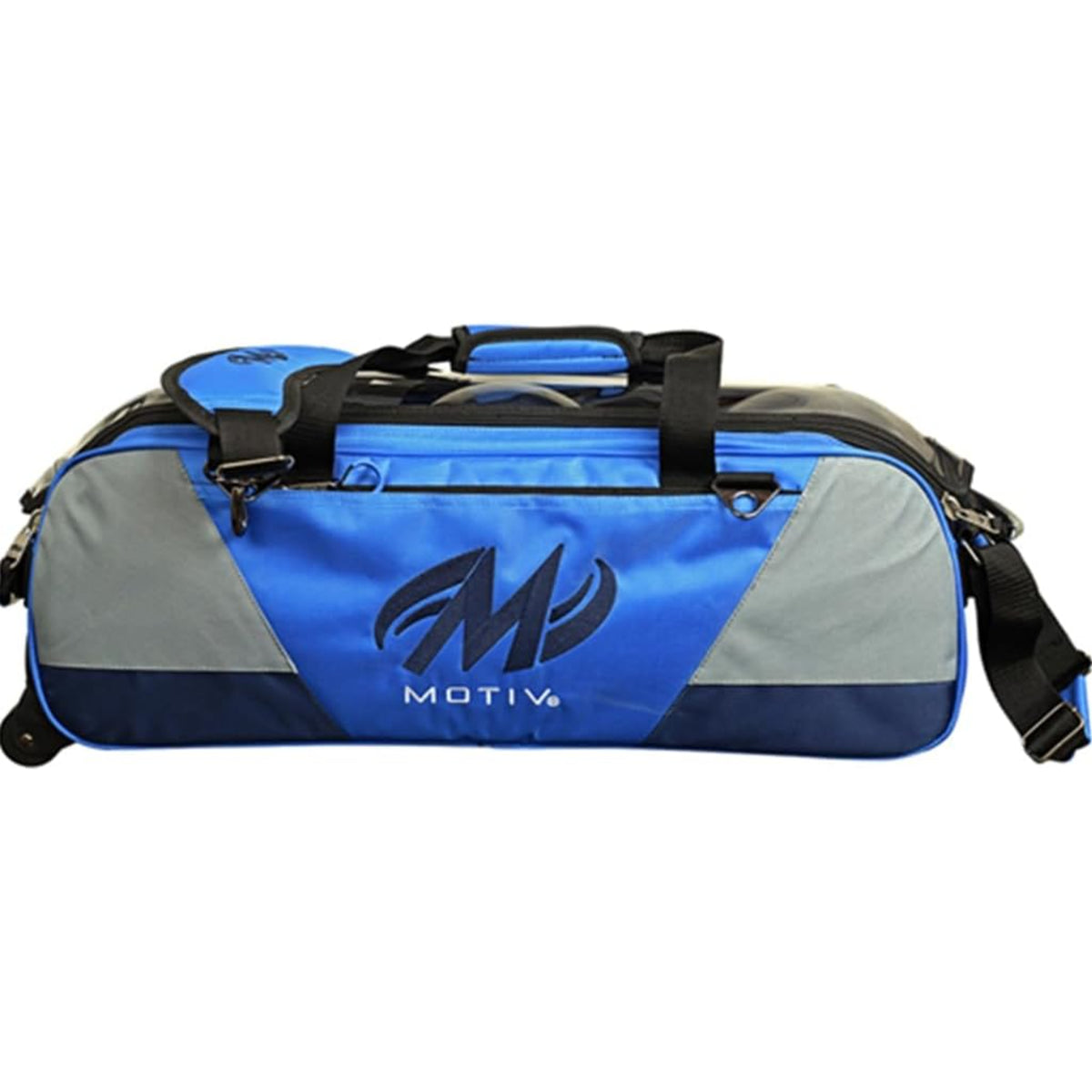 Motiv Ballistix 3 Ball Triple Tote Bowling Bag - cobalt blue - Great Call Athletics