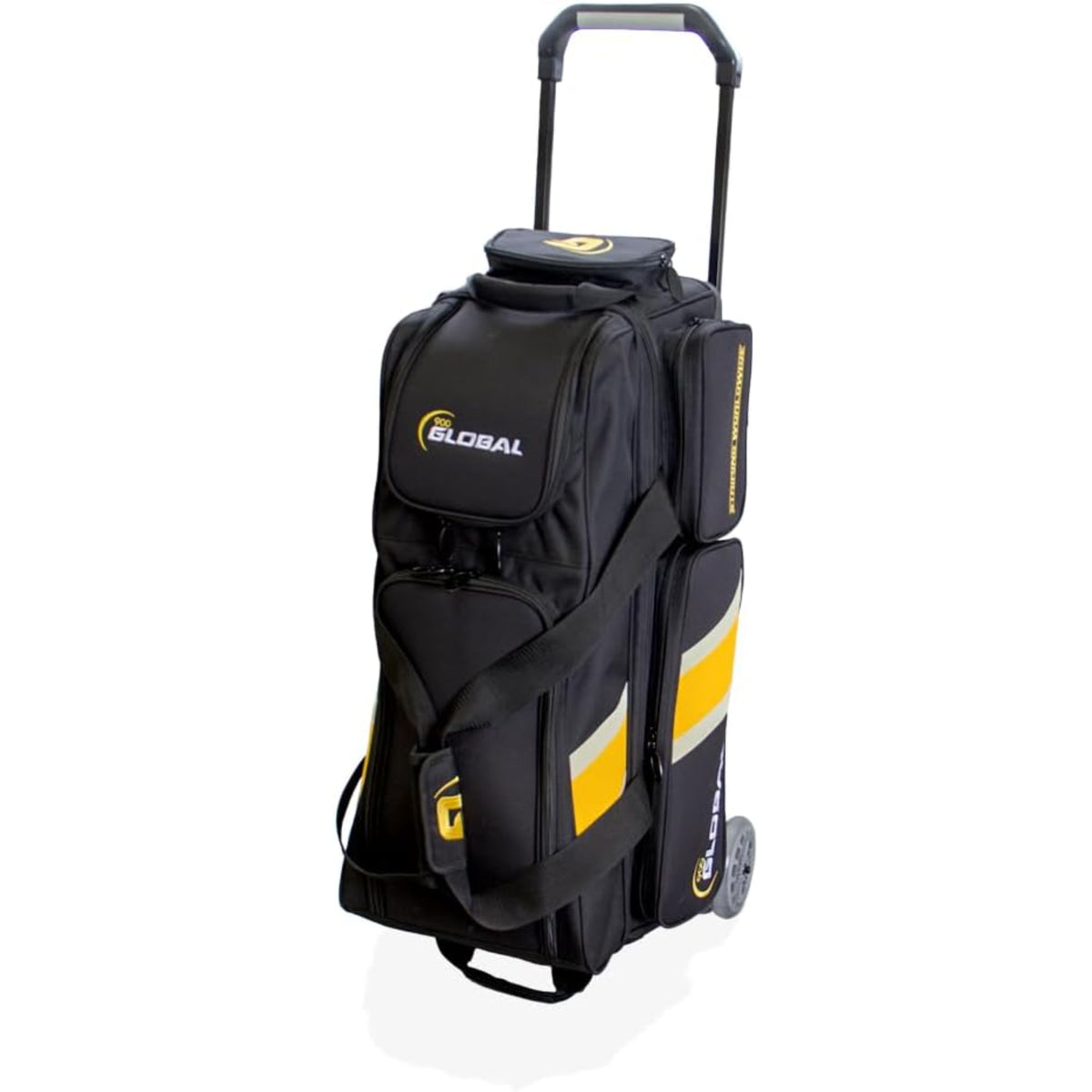 900-global-3-ball-deluxe-black-gold-roller-bowling-bag