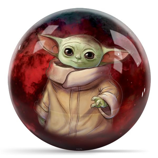 KR Strikeforce Star Wars Grogu Din Djarin Undrilled Bowling Ball - view 1