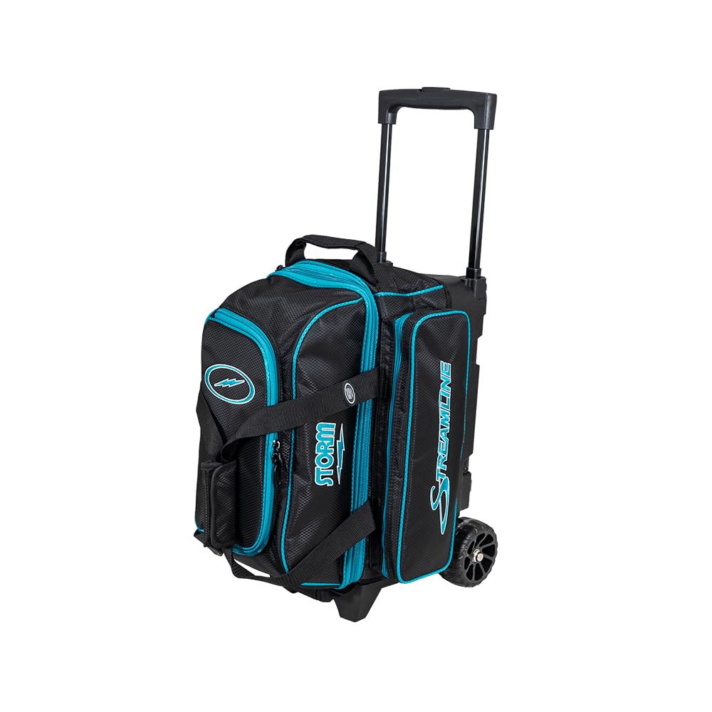 Storm 2-Ball Streamline Bowling Bag Black/Aqua - view 1
