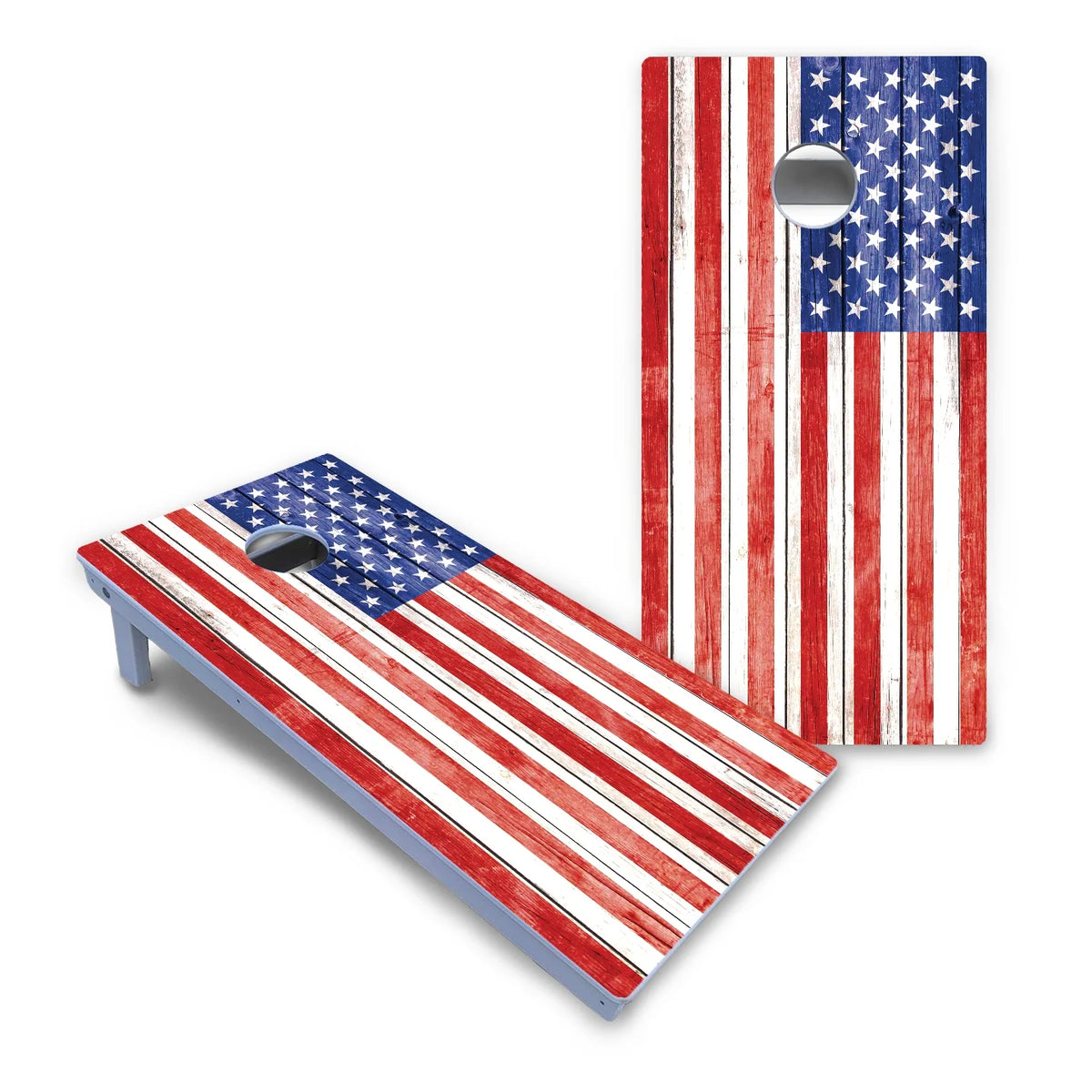Whitewash Flag Cornhole Boards - All Weather Series