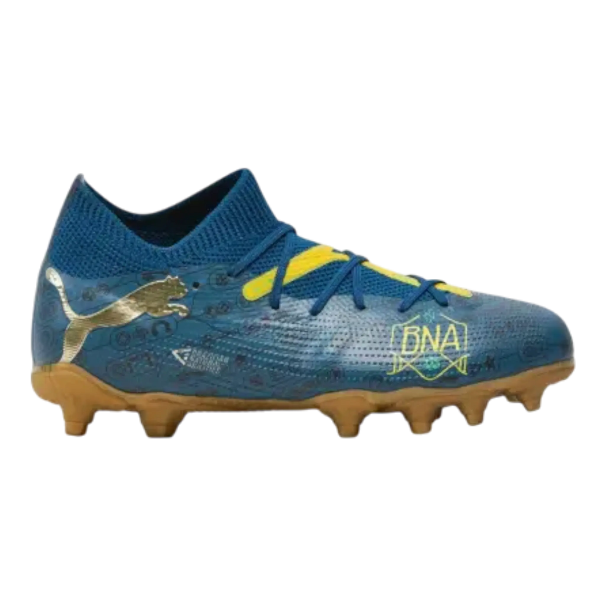 Puma Future 7 Match BNA Football Big Kids' (GS) Boots — Marine Blue/Pelé Yellow