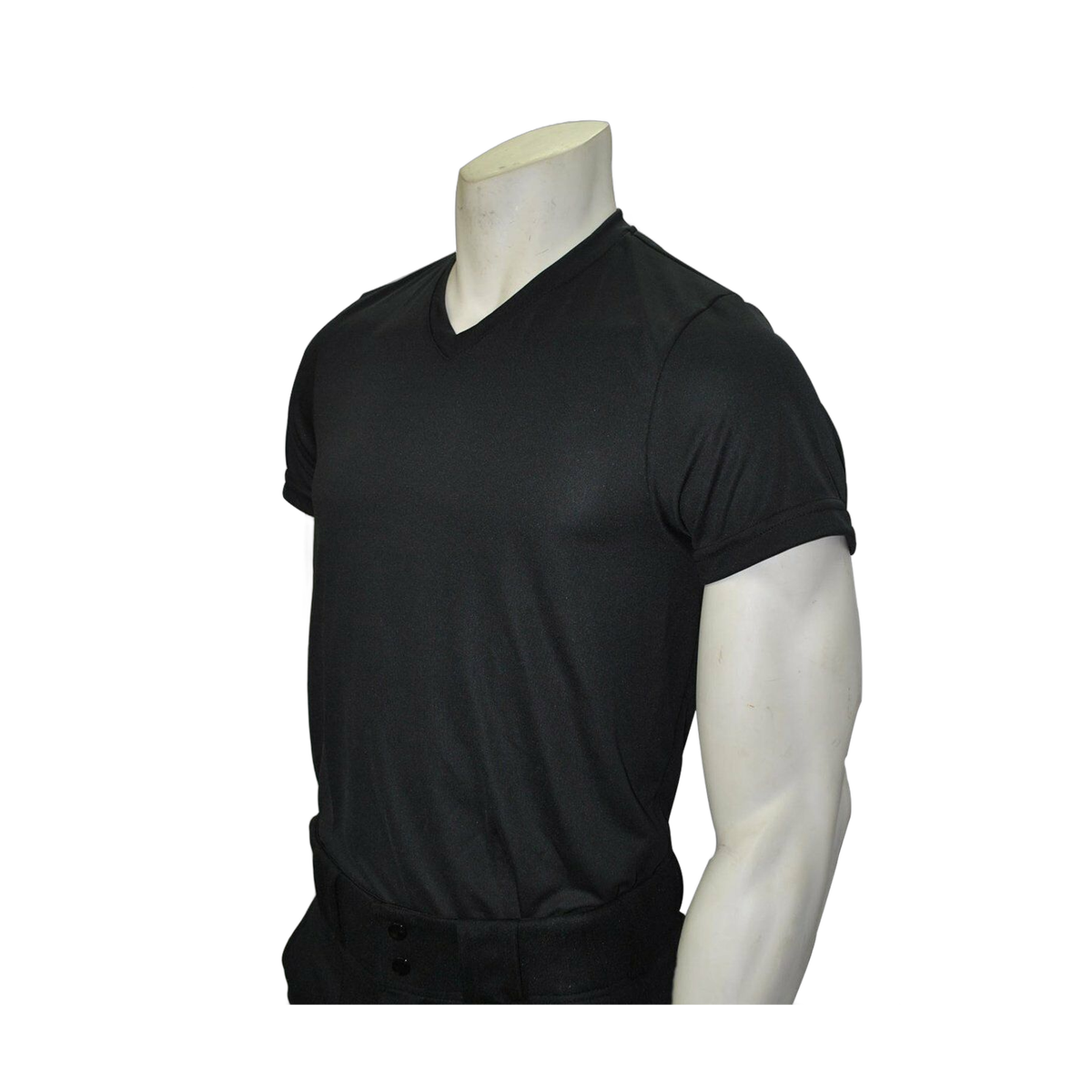 Smitty USA-409 Black Loose Fit V-Neck Shirt Compression Wear Polyester - wear polyester