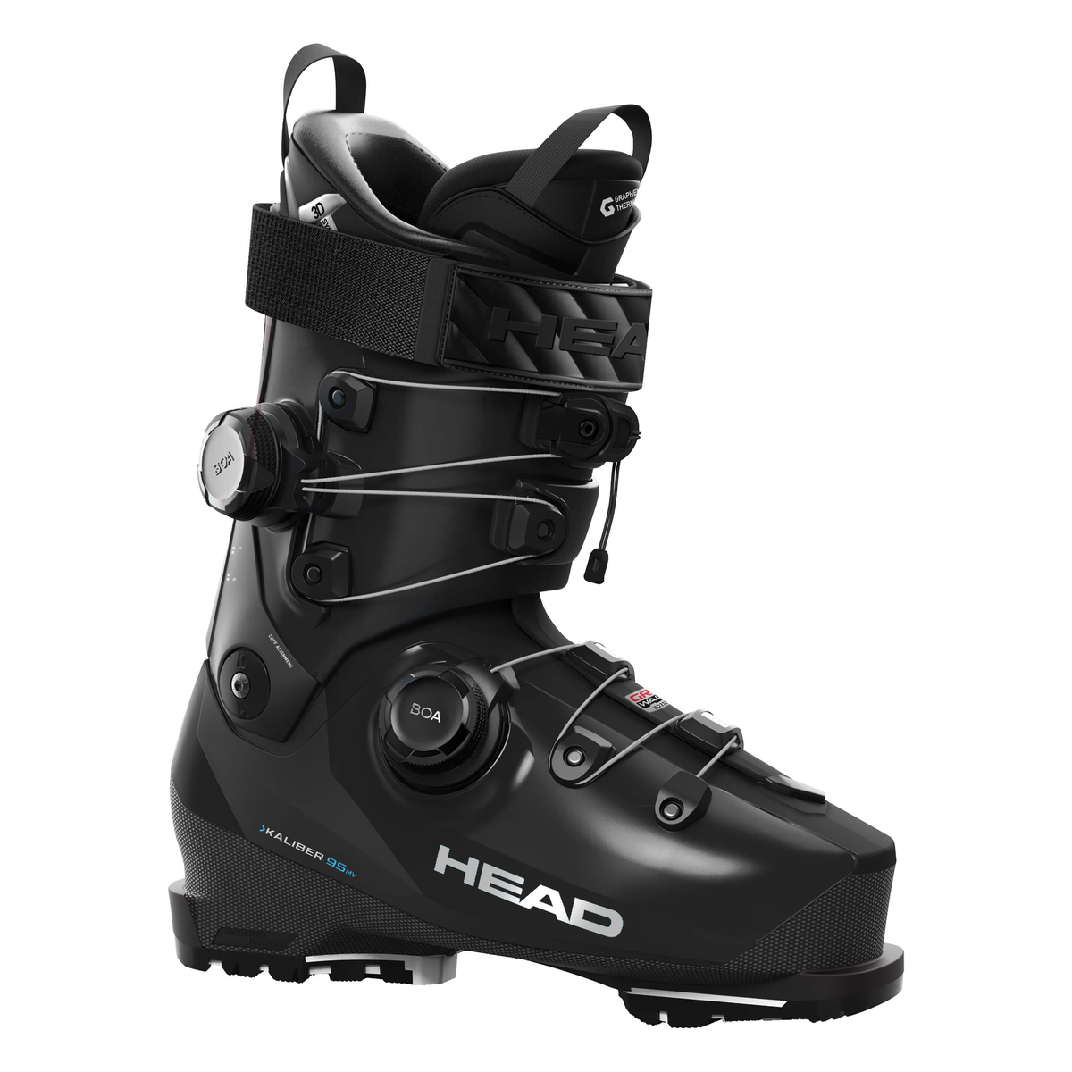 Head Kaliber 95 W MV GW BOA2 Black Ski Boots - official product view