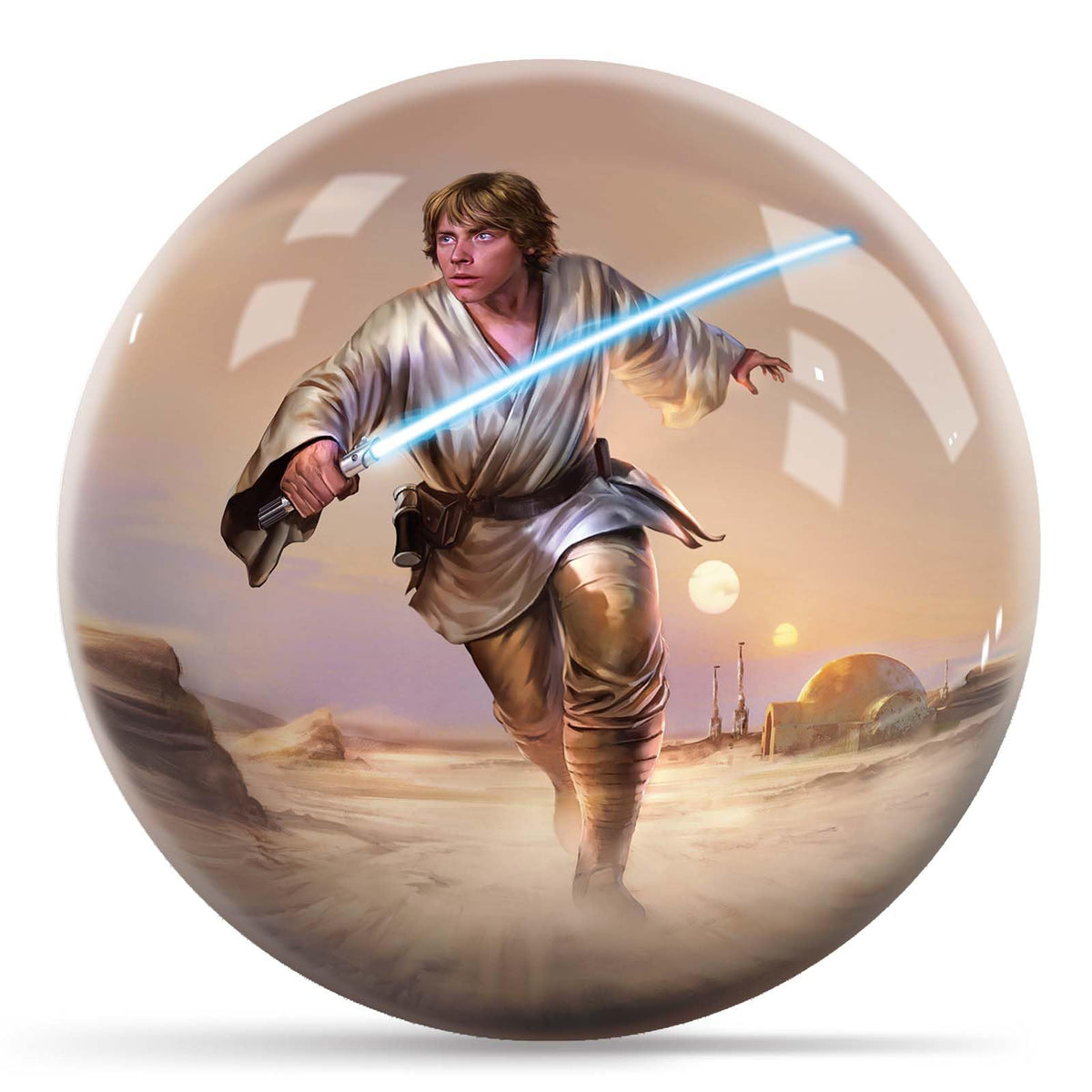 KR Strikeforce Star Wars Luke Skywalker Undrilled Bowling Ball (6, Pounds) - view 1