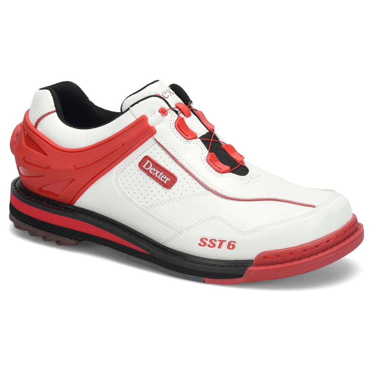 Dexter Men's SST 6 Hybrid BOA Right Handed Bowling Shoes White/Red - Wide Width - view 1