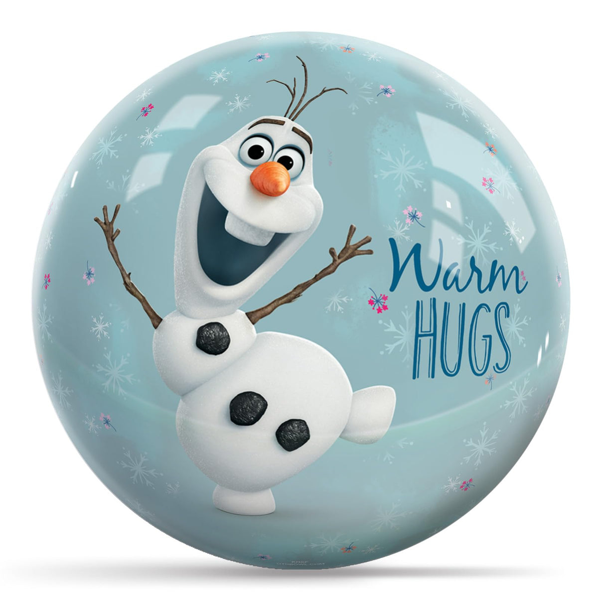 KR Strikeforce Disney Frozen Olaf Warm Hugs Undrilled Bowling Ball (10, Pounds) - view 1