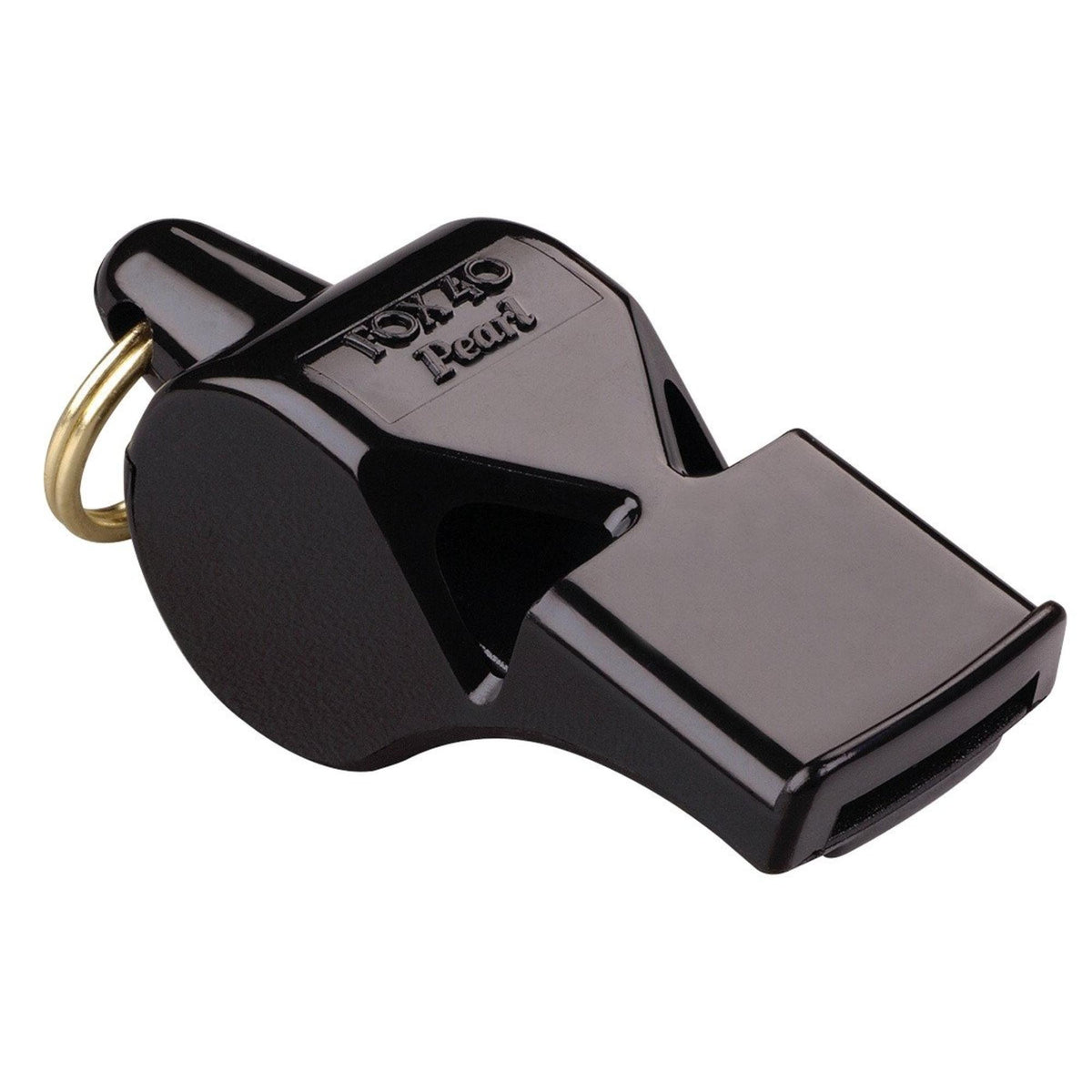 Compact handheld safety whistle with key ring attachment, designed for clear, reliable signaling in sports or emergency use.