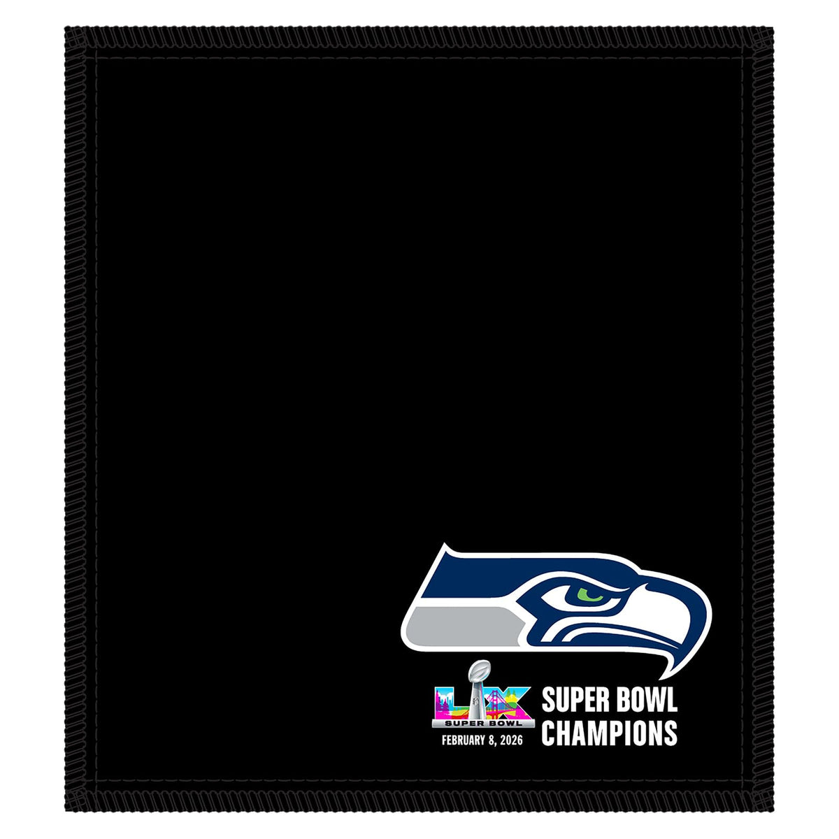 KR Strikeforce Super Bowl LX Champion Seattle Seahawks Bowling Ball Shammy - view 1