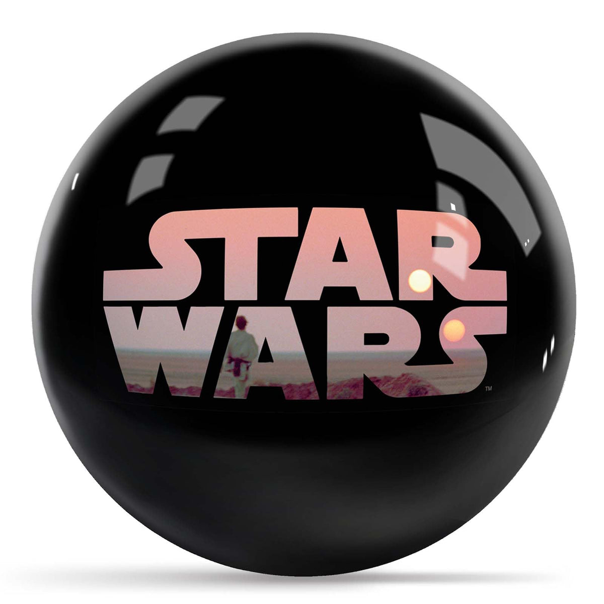 KR Strikeforce Star Wars Luke Skywalker Tatooine Logo Undrilled Bowling Ball (6, Pounds) - view 1
