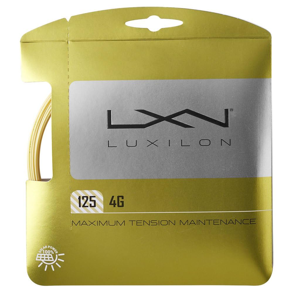 Luxilon 4G 125 16L Gauge Tennis String Set, Gold - main view