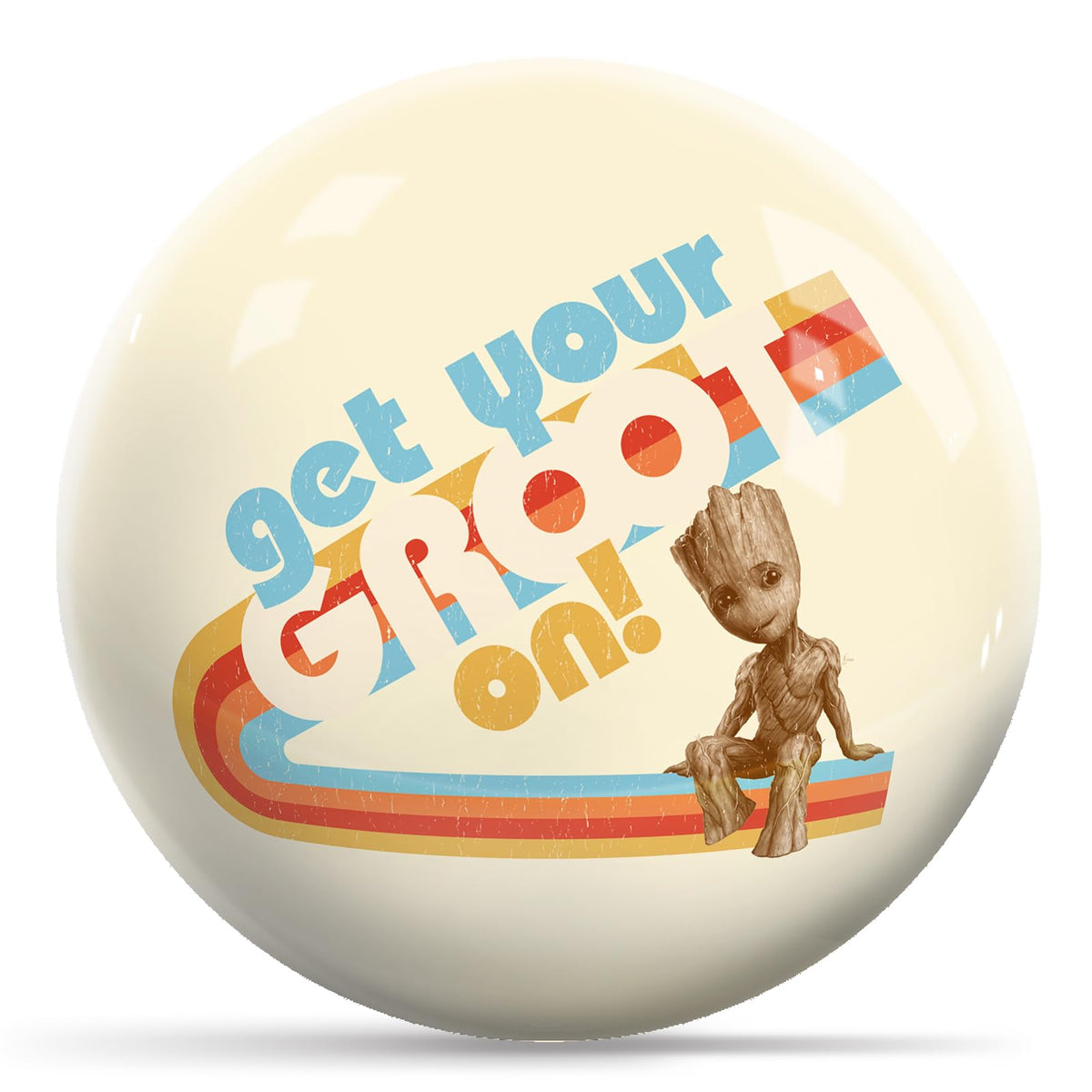 KR Strikeforce Marvel Guardian of the Galaxy Groot Undrilled Bowling Ball (6, Pounds) - view 1