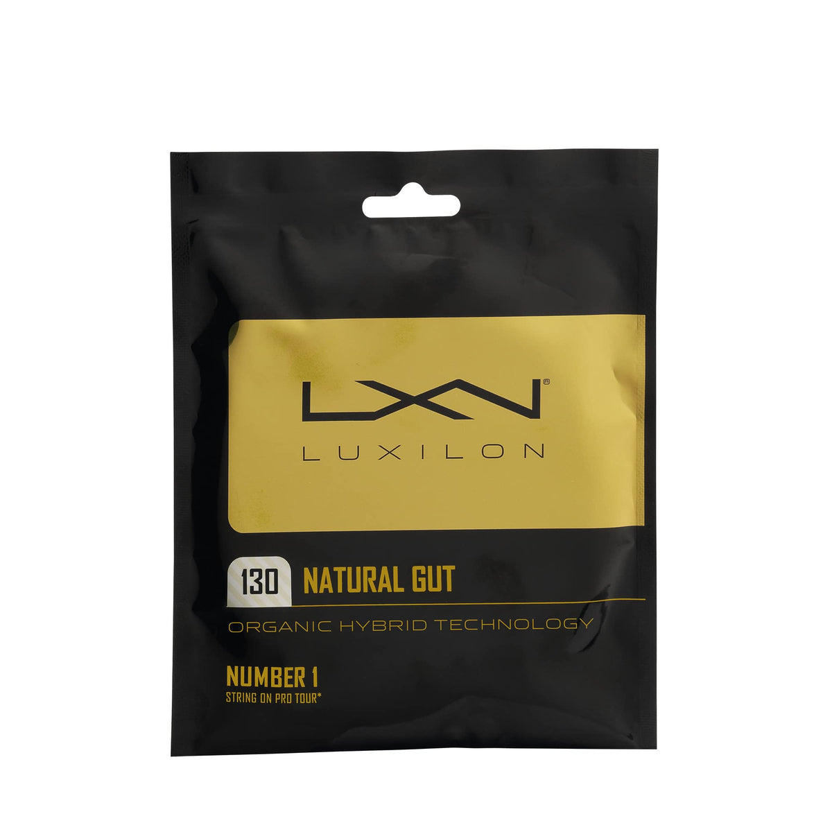 Luxilon Natural Gut 130 Tennis String Set, 16 Gauge, Natural - main view