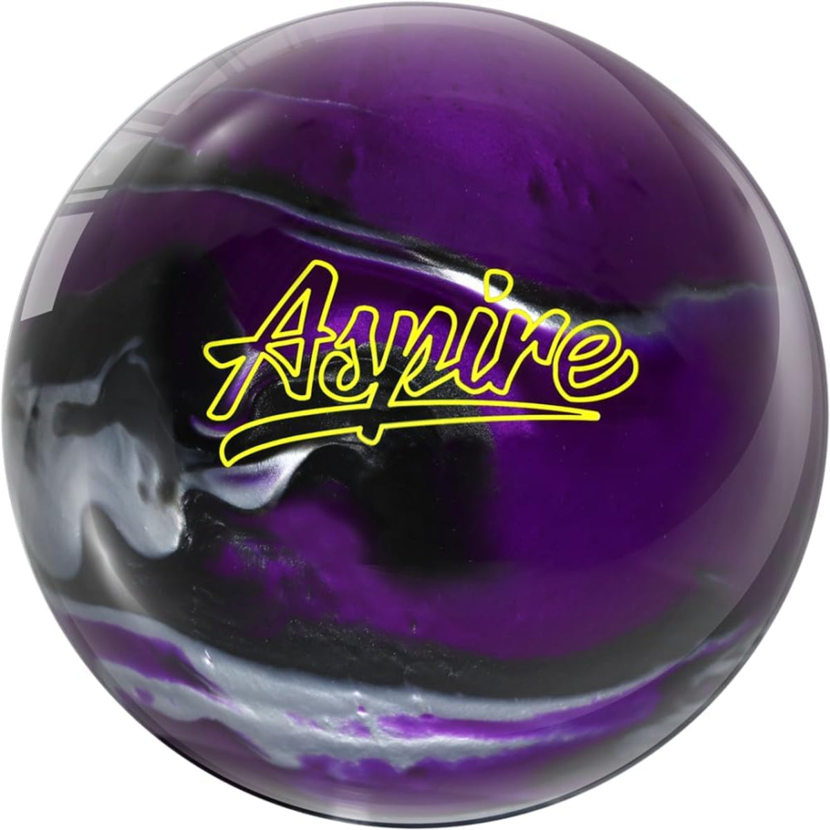 Motiv Aspire Polyester Spare Bowling Ball | Purple/Black/Silver