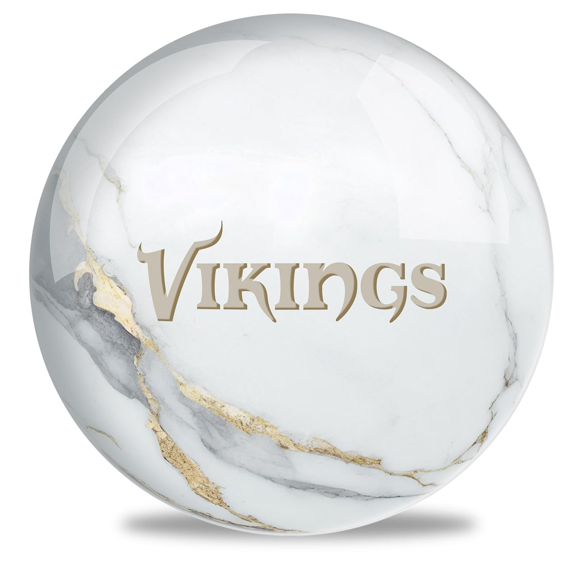 On The Ball Bowling NFL Minnesota Vikings Undrilled Bowling Ball (Marble) - view 1