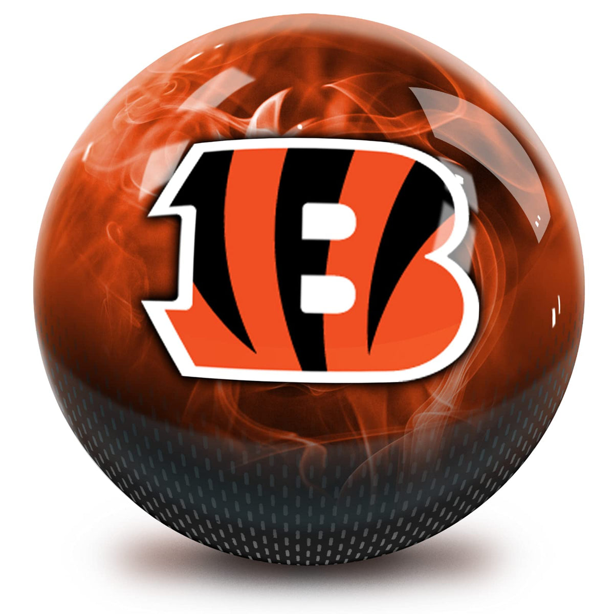 On The Ball Bowling NFL Cincinnati Bengals Marble Undrilled Bowling Ball (On Fire) - view 1