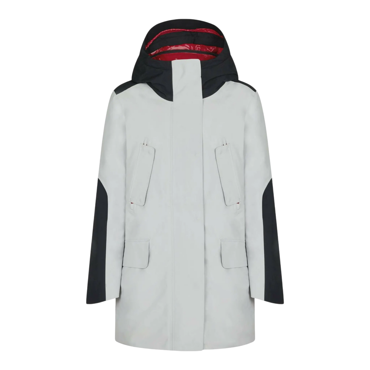 Save The Duck Hero Gore-Tex Hooded Women's Coat — Lunar Grey/Black