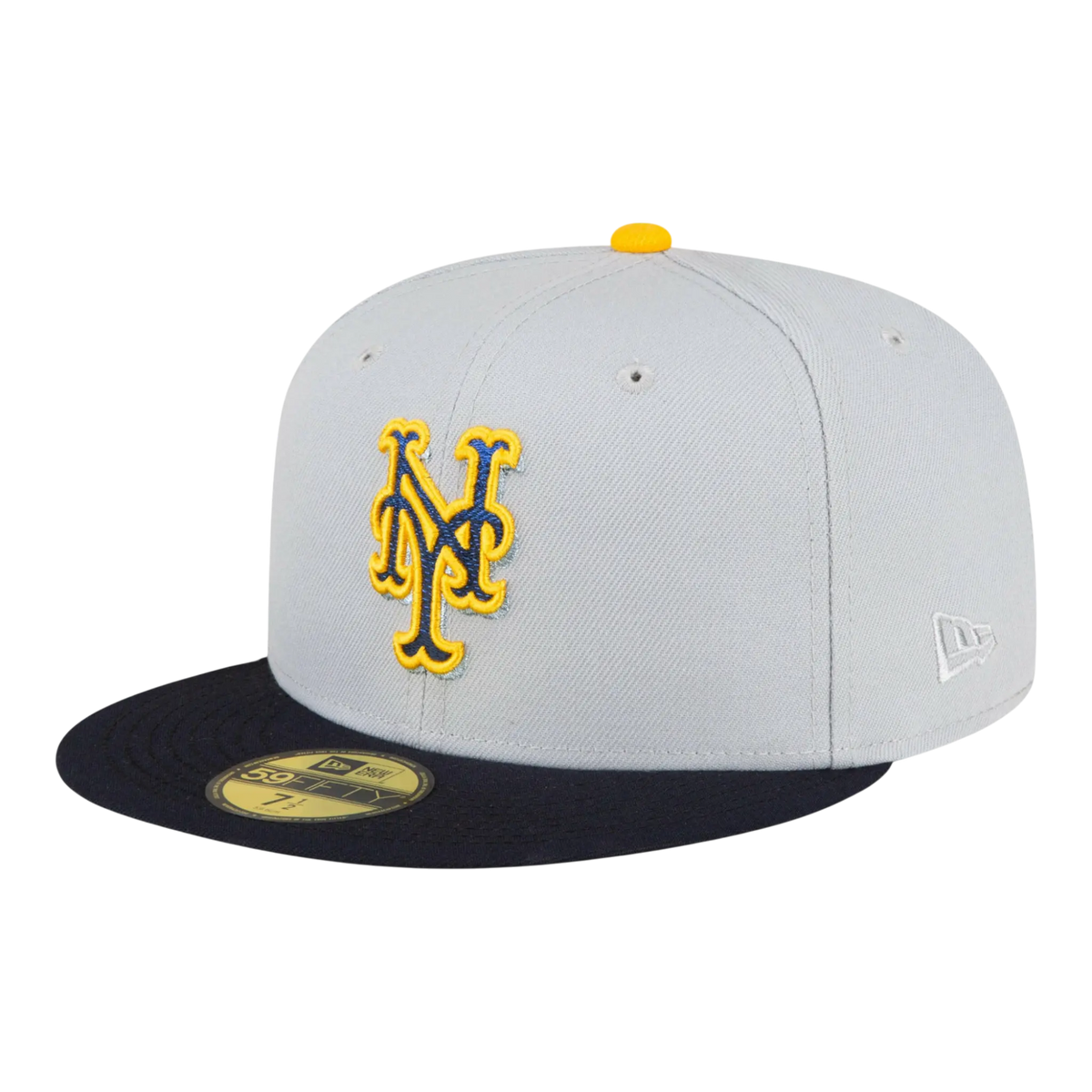New Era 59FIFTY MLB New York Mets 60th Anniversary Men's Fitted Hat — Dolphin Grey/Navy