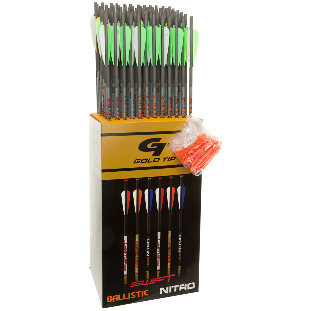 Gold Tip Ballistic Crossbow Bolts - Front View