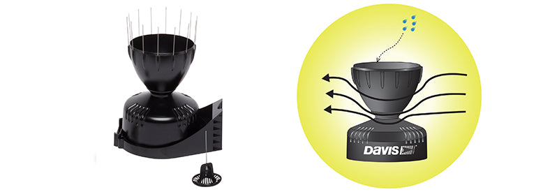 AeroCone Rain Collector with Vantage Pro2 Mounting Base (tipping spoon) - SKU 6466, 6466M