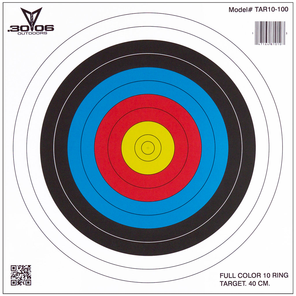 30-06 Paper Targets in 40 cm 10 Ring 100 pk. - Front View