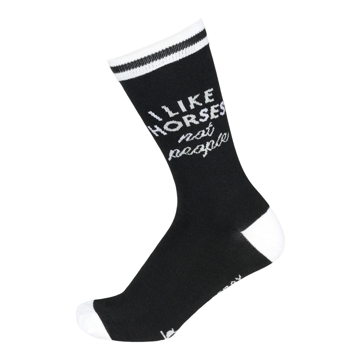 Dapplebay Knit Crew Socks-I Like Horses