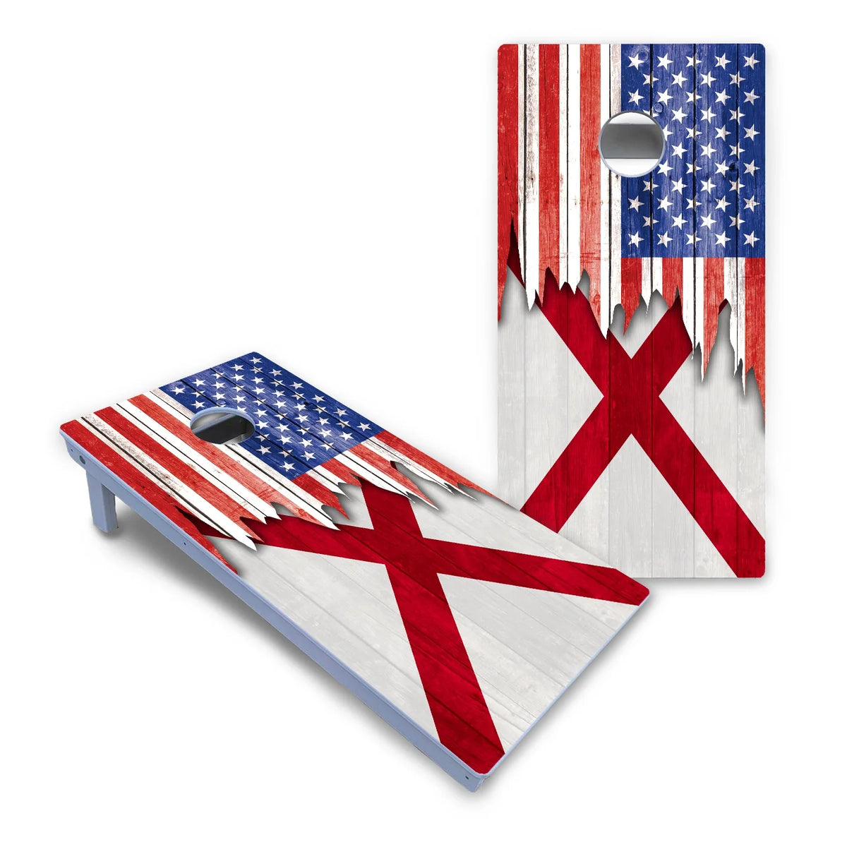 State Flag Designs Alabama to Georgia Cornhole Boards - All Weather Series