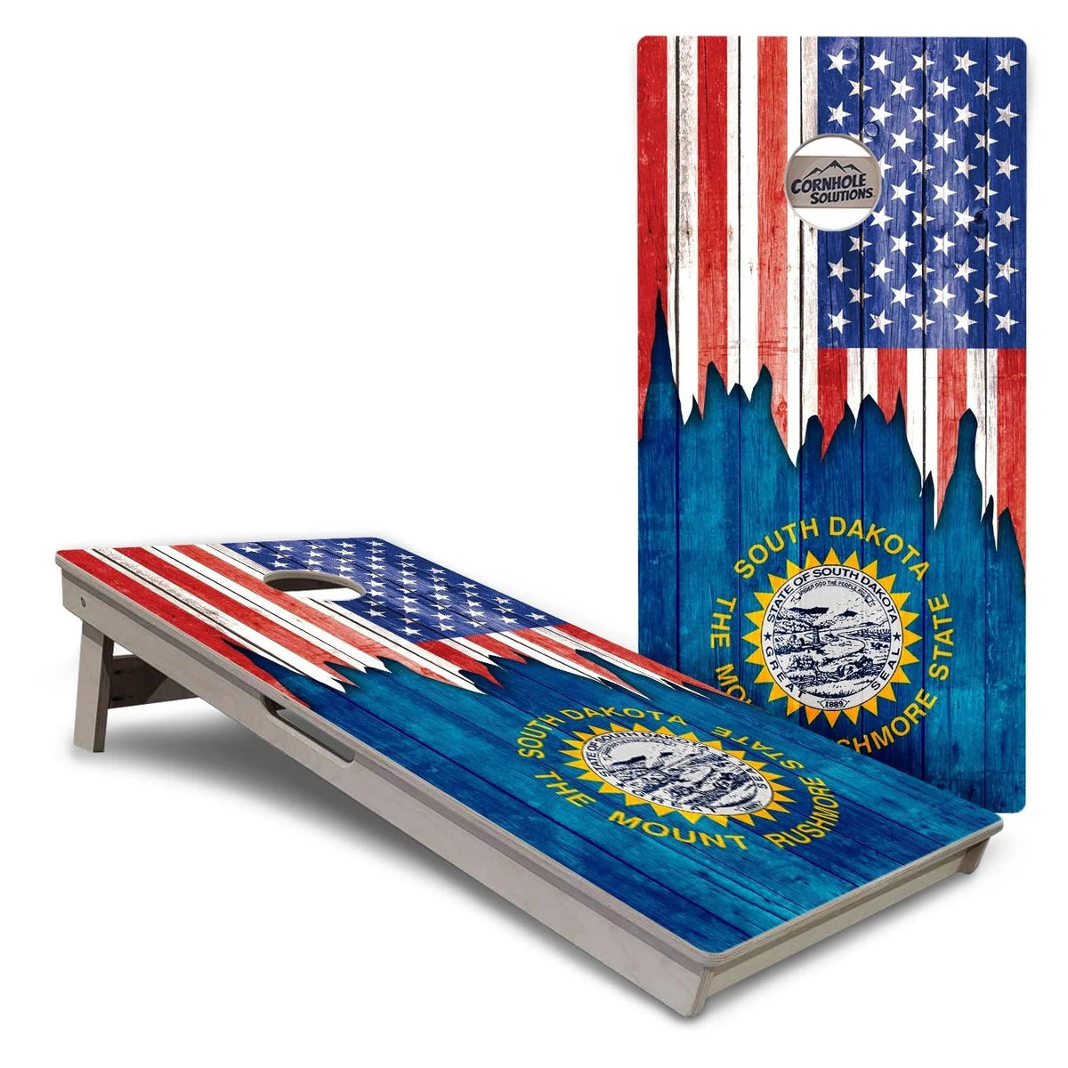State Flag Cornhole Boards – SD–WY – Tournament Series
