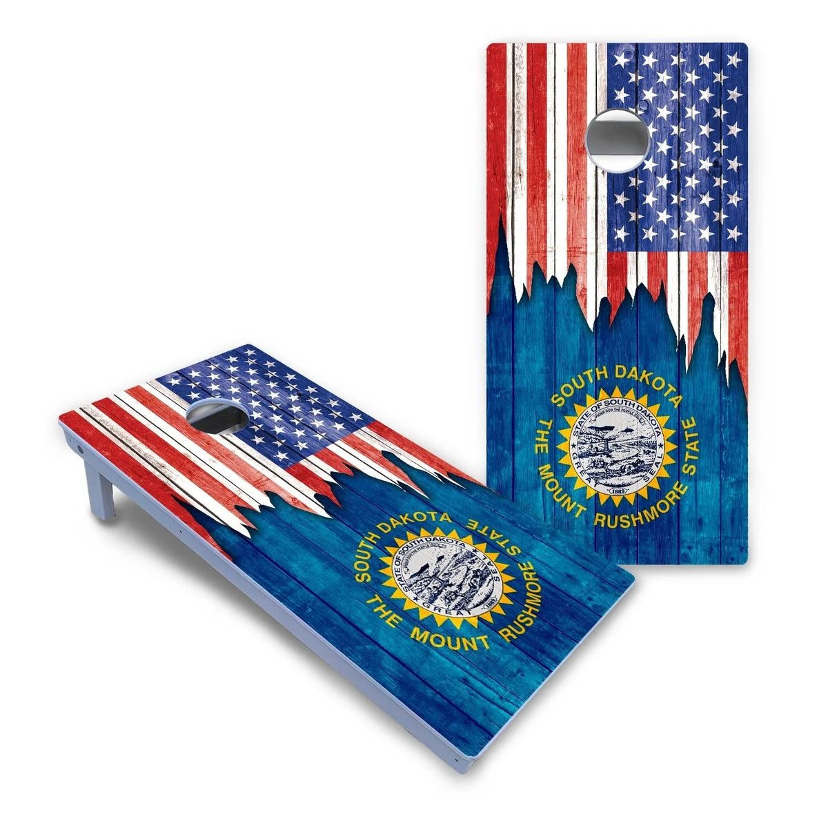 State Flag Designs South Dakota to Wyoming Cornhole Boards - All Weather Series