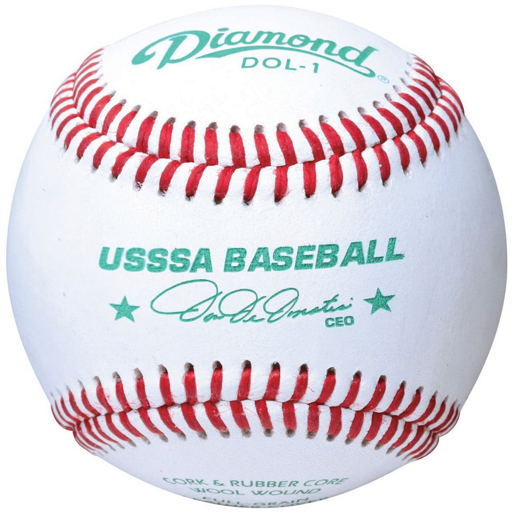 Diamond DOL-1 USSSA Leather Baseballs, 3 Dozen Case - front