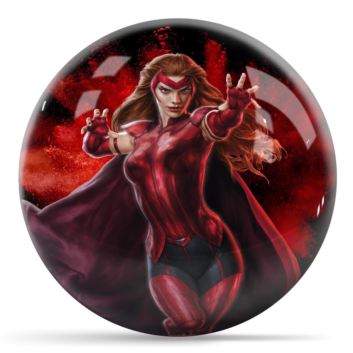 KR Strikeforce Avengers Scarlet Witch Character Undrilled Bowling Ball (15, Pounds) - view 1