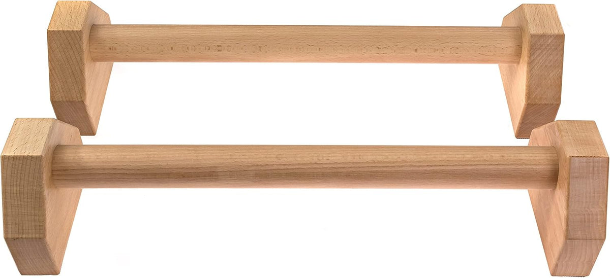 Calisthenics parallettes wood for training planche fitness 6 pack abs