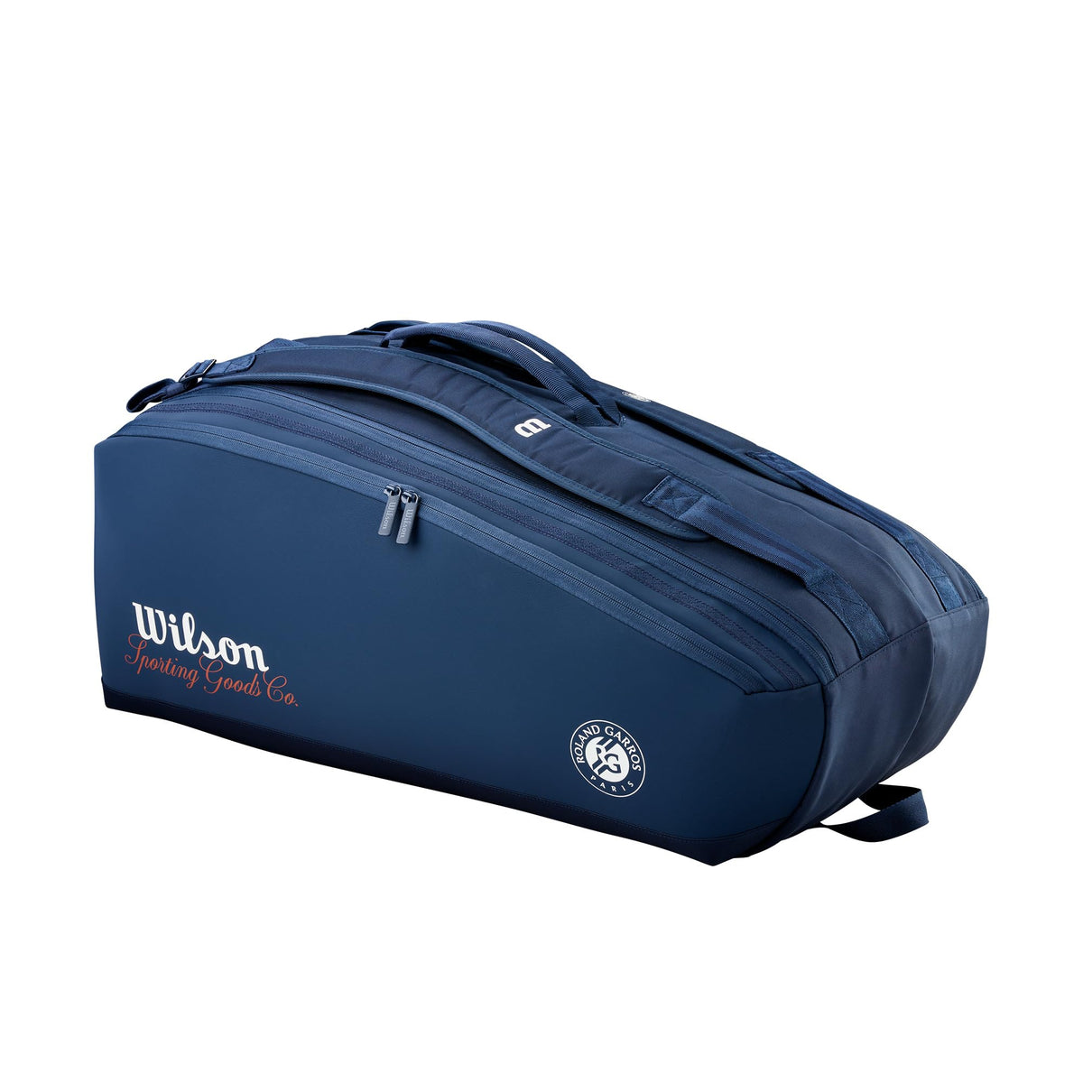 Wilson Roland Garros 2026 Session de Soirée Tennis Racket Bag, Holds 9 Rackets, Navy - main view
