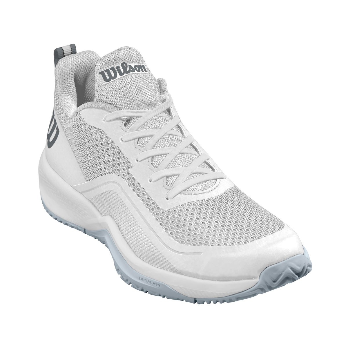 Wilson Rush Pro Lite Womens Tennis Shoes, White/Pearl Blue - main view