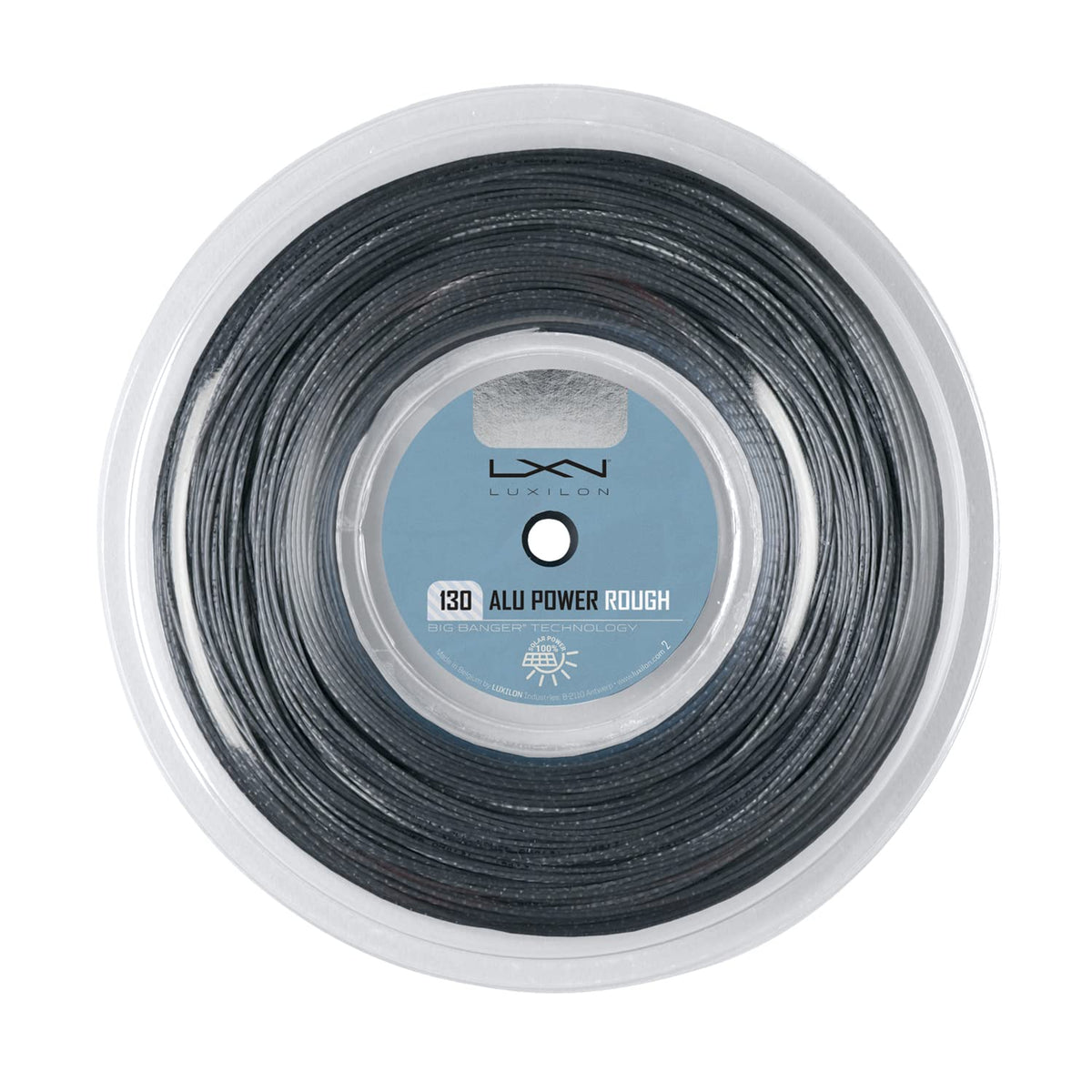 Luxilon ALU Power Rough 16 Gauge 1.30mm Tennis String Reel 200m, Silver - view 1